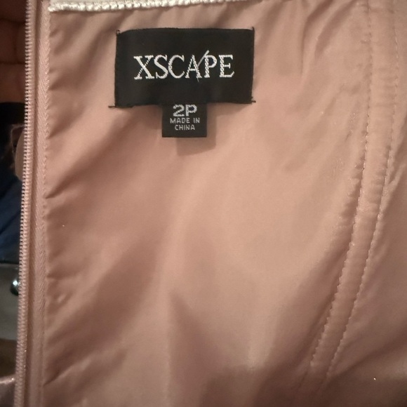 Xscape Strapless Glittering Gown in Gold - Picture 4 of 6